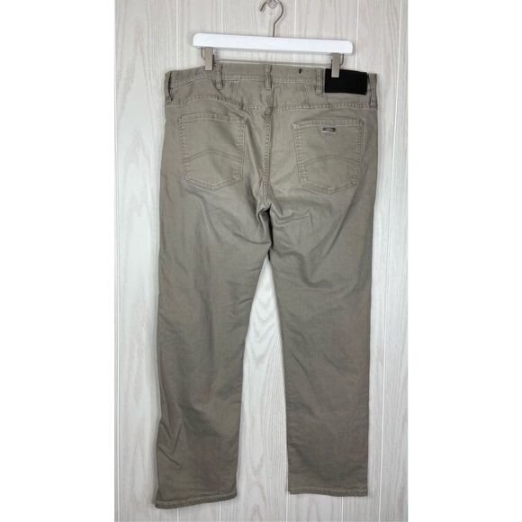 Armani Exchange Men's Army Green Five-Pocket Design Straight Jeans Size 38 - Picture 4 of 9